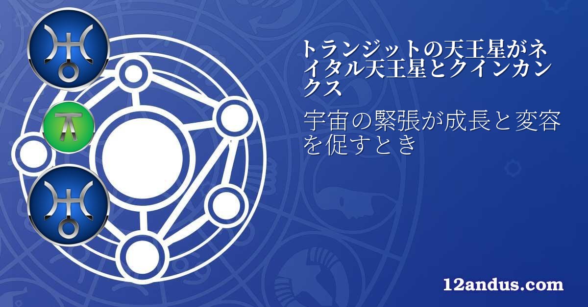 トランジットの天王星がネイタル天王星とクインカンクス