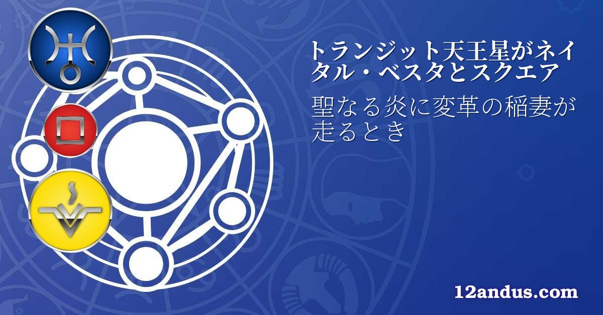 トランジット天王星がネイタル・ベスタとスクエア