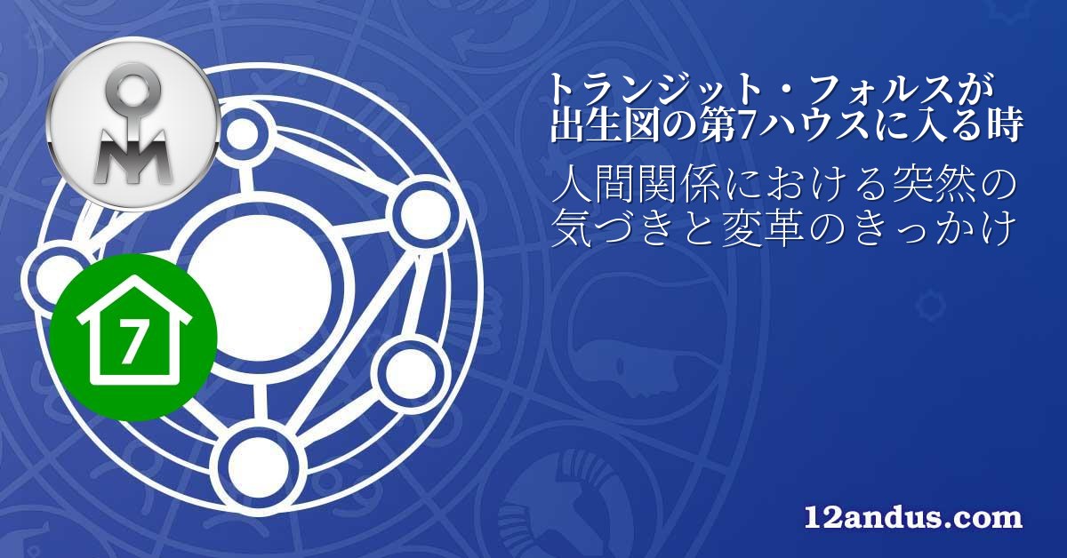 トランジット・フォルスが出生図の第7ハウスに入る時