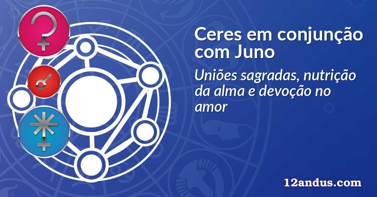 Ceres em conjunção com Juno