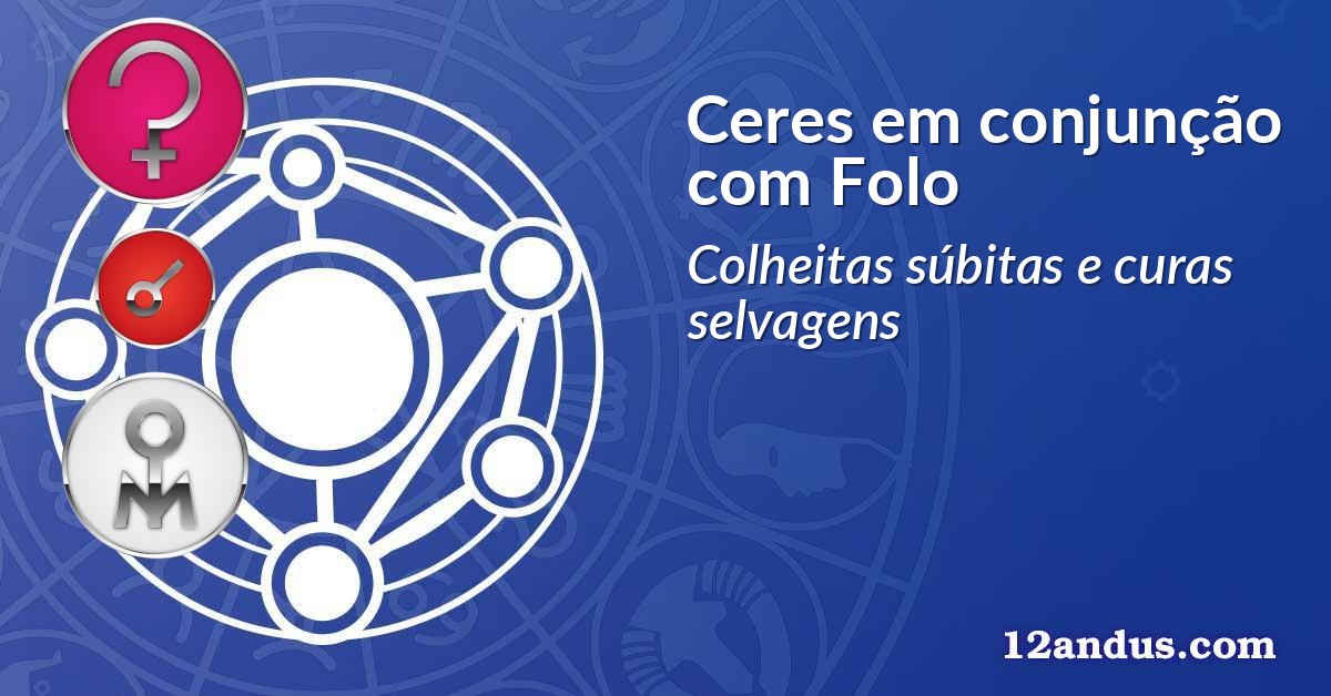 Ceres em conjunção com Folo