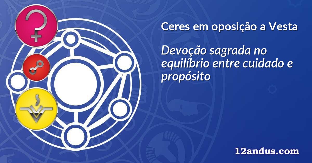 Ceres em oposição a Vesta