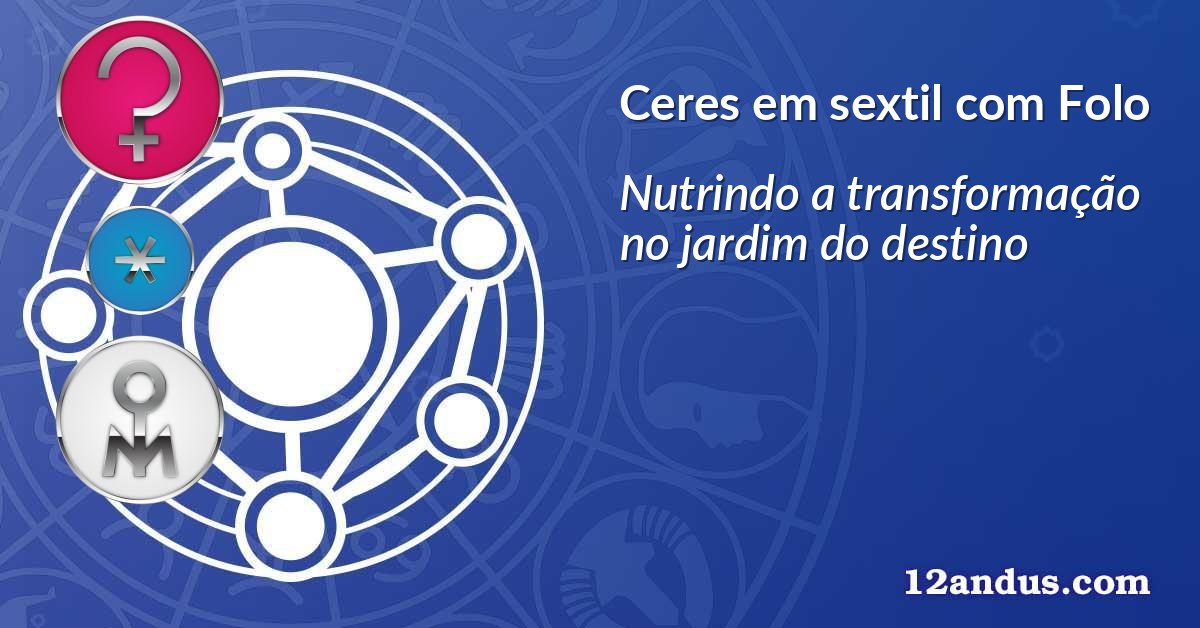 Ceres em sextil com Folo