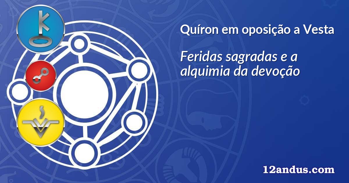 Quíron em oposição a Vesta