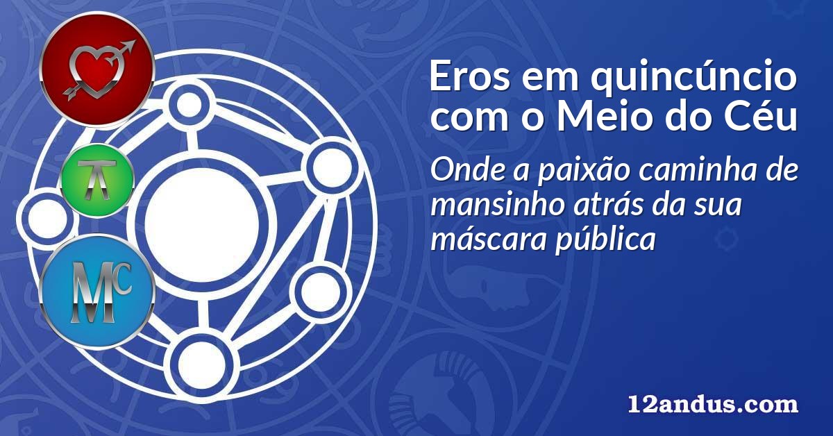 Eros em quincúncio com o Meio do Céu