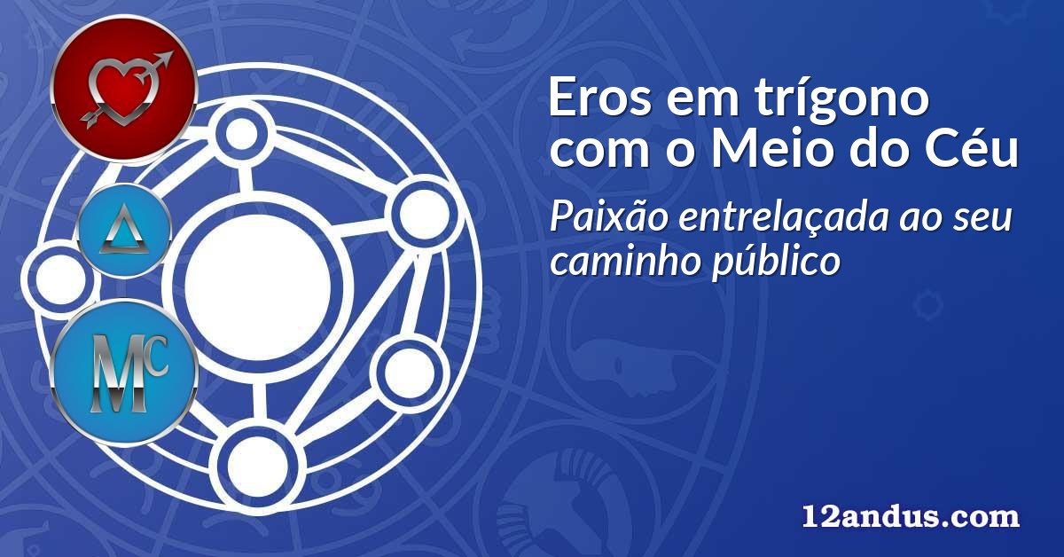 Eros em trígono com o Meio do Céu