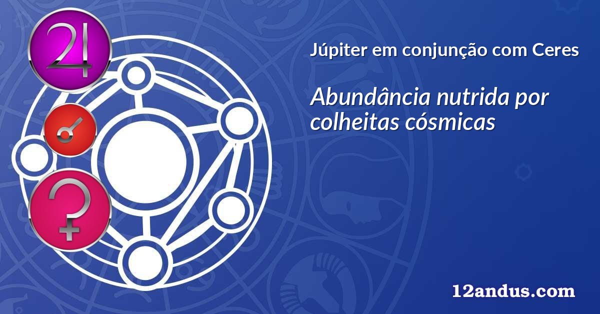 Júpiter em conjunção com Ceres