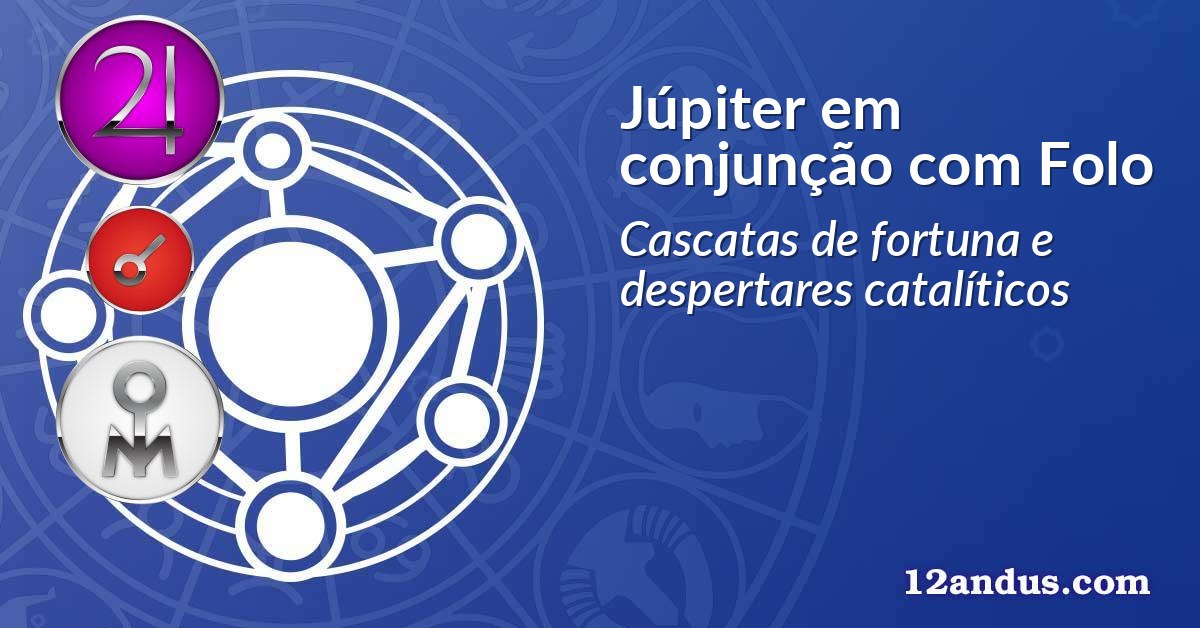 Júpiter em conjunção com Folo