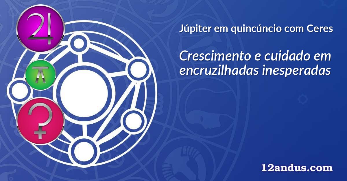 Júpiter em quincúncio com Ceres