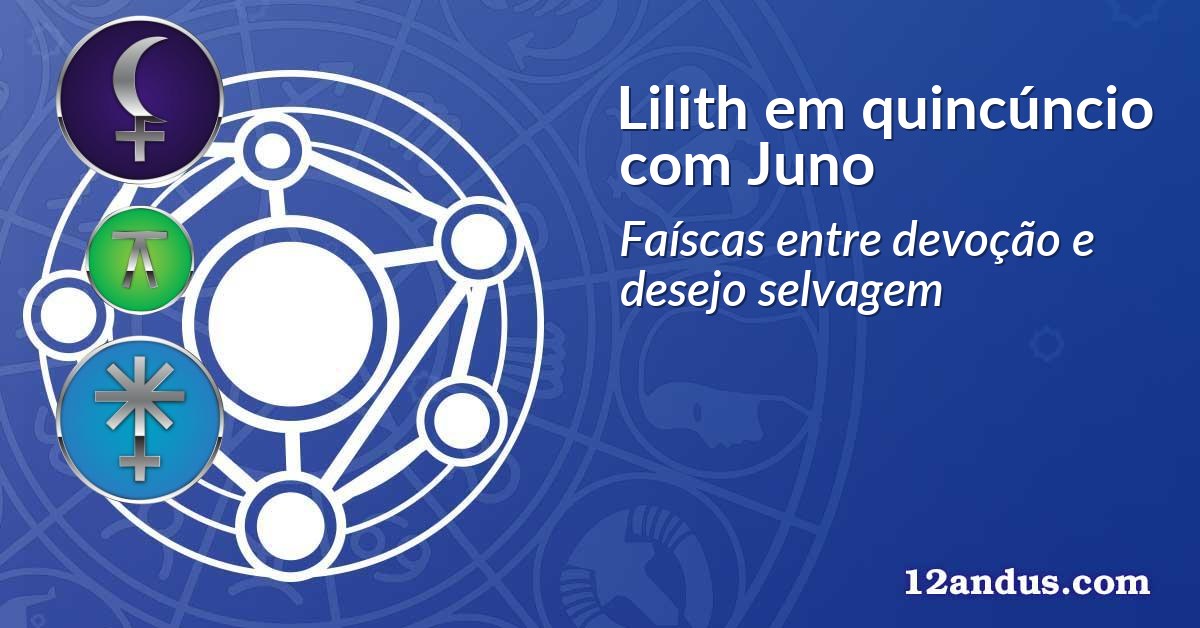 Lilith em quincúncio com Juno