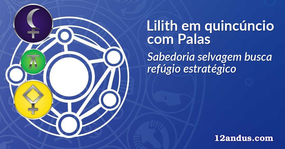 Lilith em quincúncio com Palas