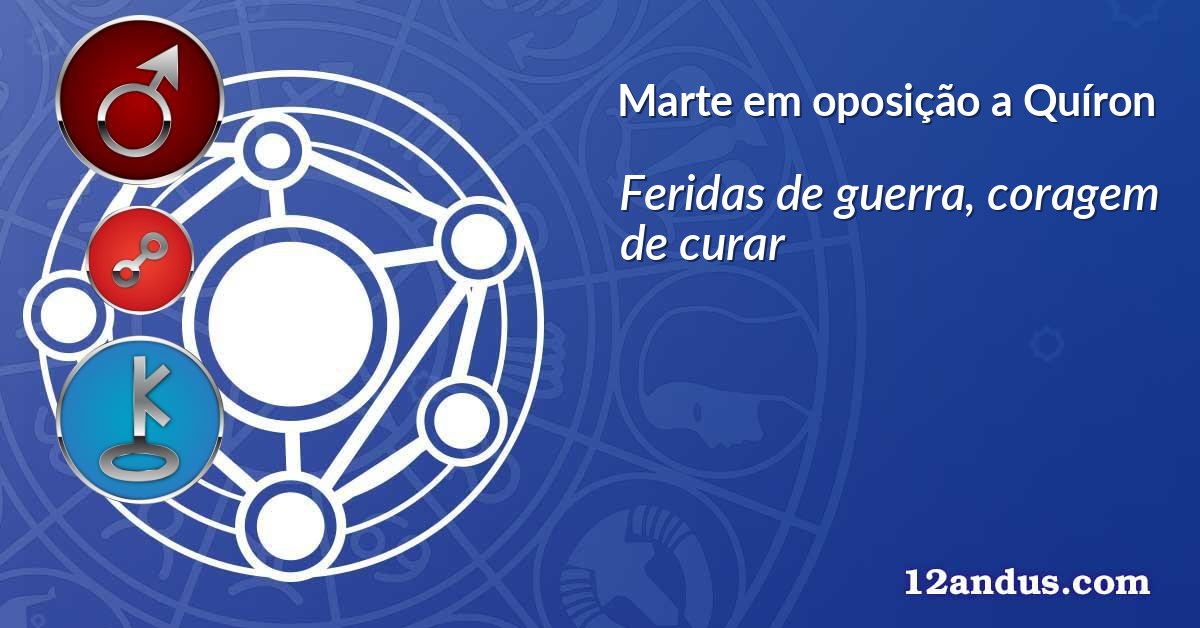 Marte em oposição a Quíron
