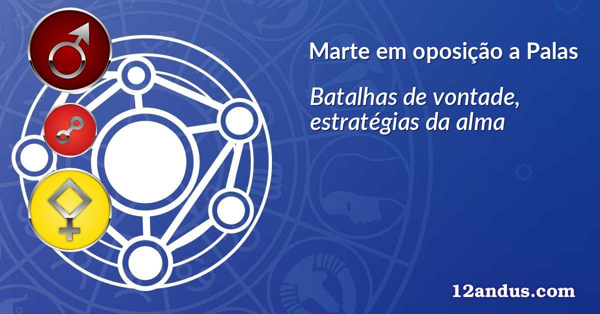Marte em oposição a Palas