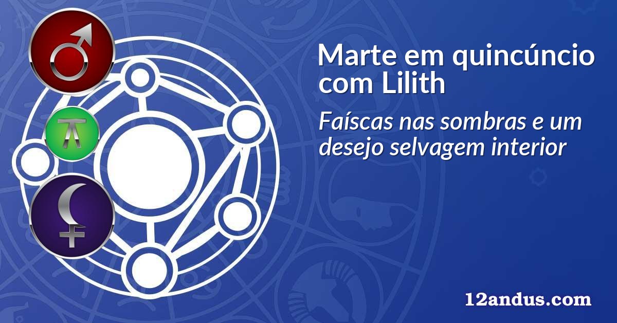 Marte em quincúncio com Lilith