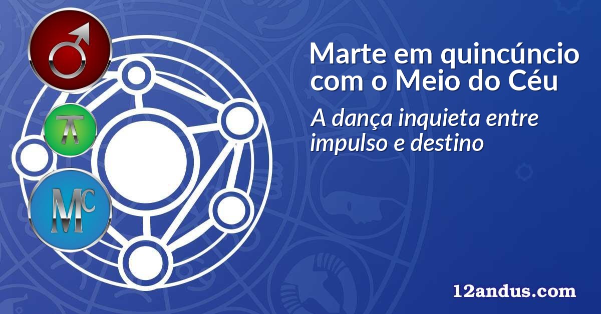 Marte em quincúncio com o Meio do Céu