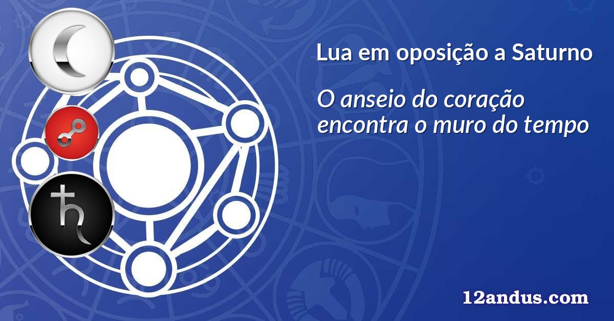 Lua em oposição a Saturno