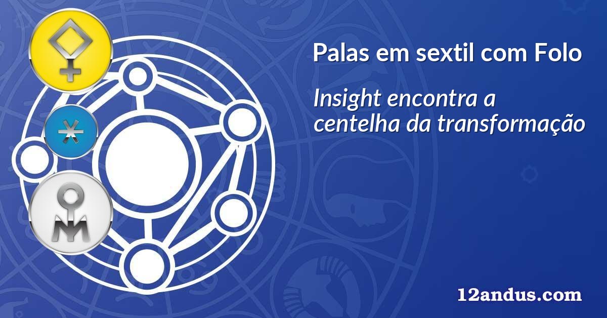 Palas em sextil com Folo