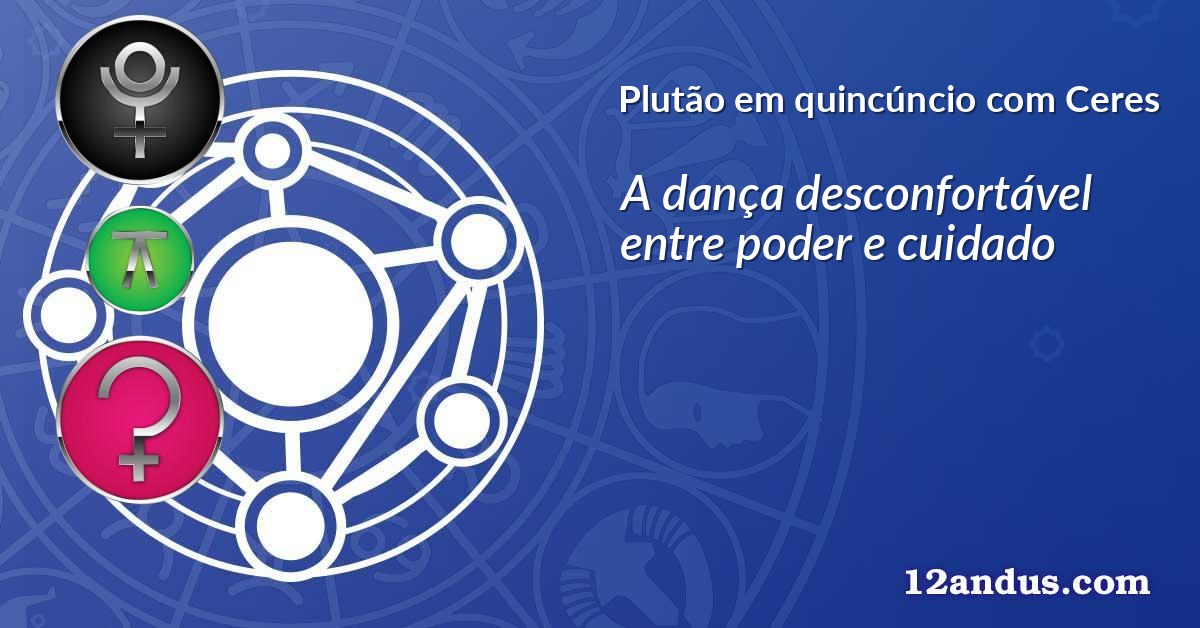 Plutão em quincúncio com Ceres