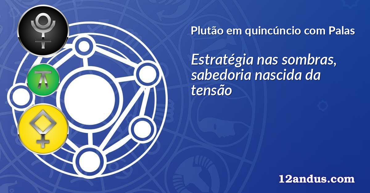 Plutão em quincúncio com Palas
