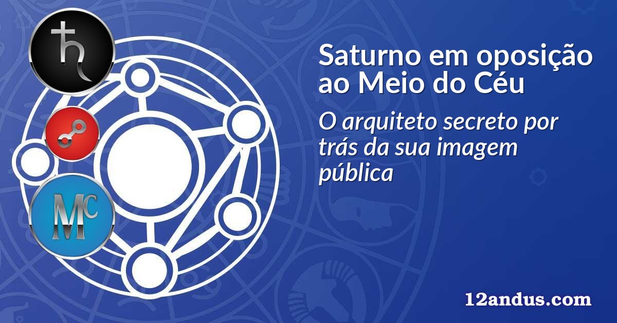 Saturno em oposição ao Meio do Céu