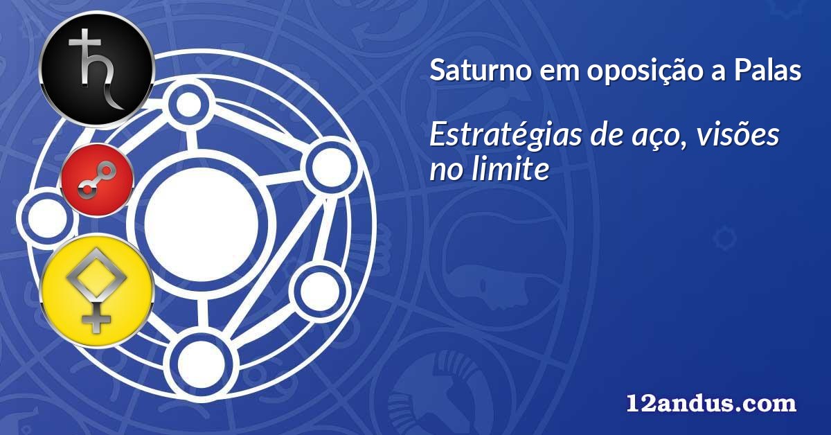 Saturno em oposição a Palas