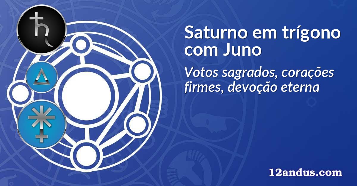 Saturno em trígono com Juno