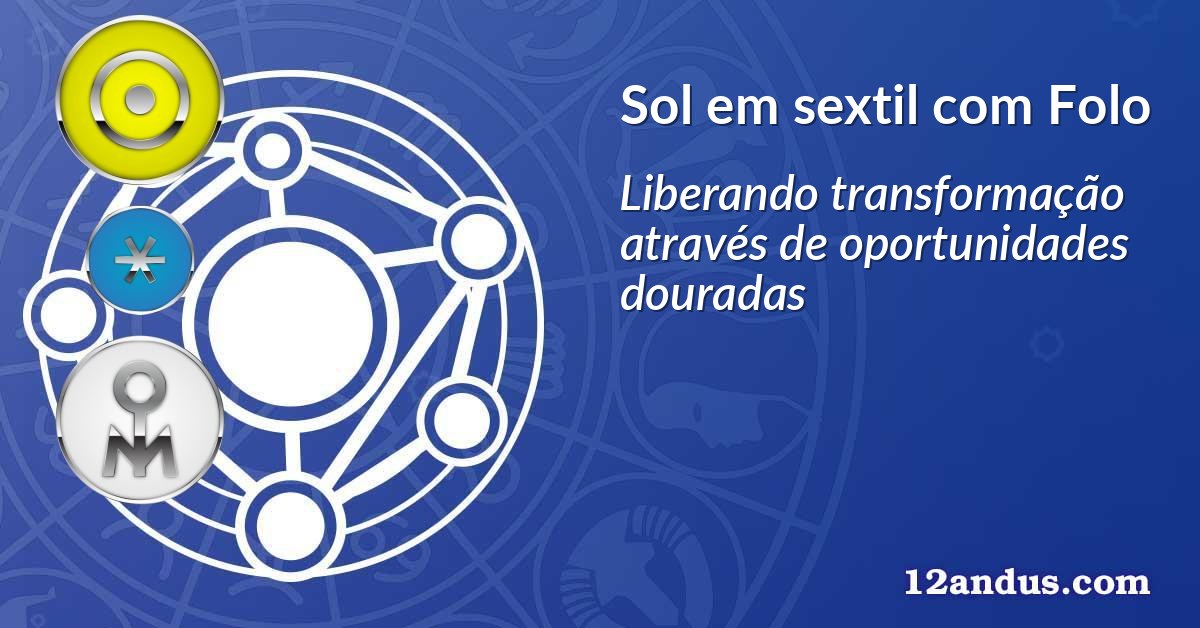 Sol em sextil com Folo