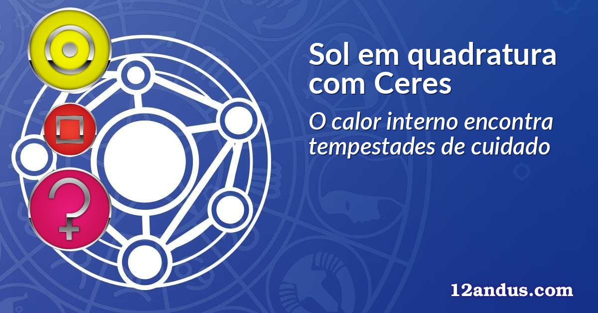 Sol em quadratura com Ceres