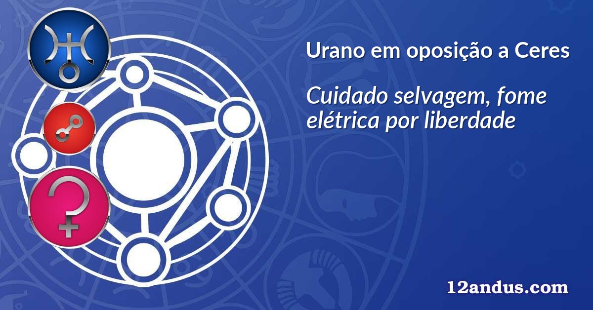 Urano em oposição a Ceres