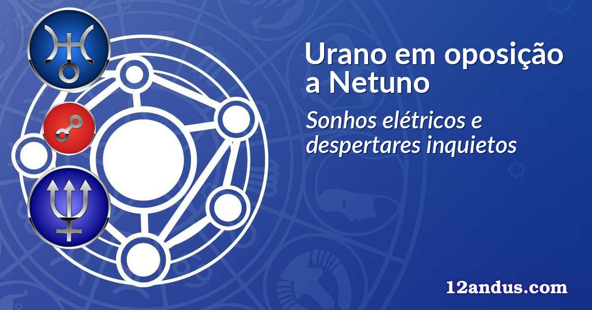Urano em oposição a Netuno