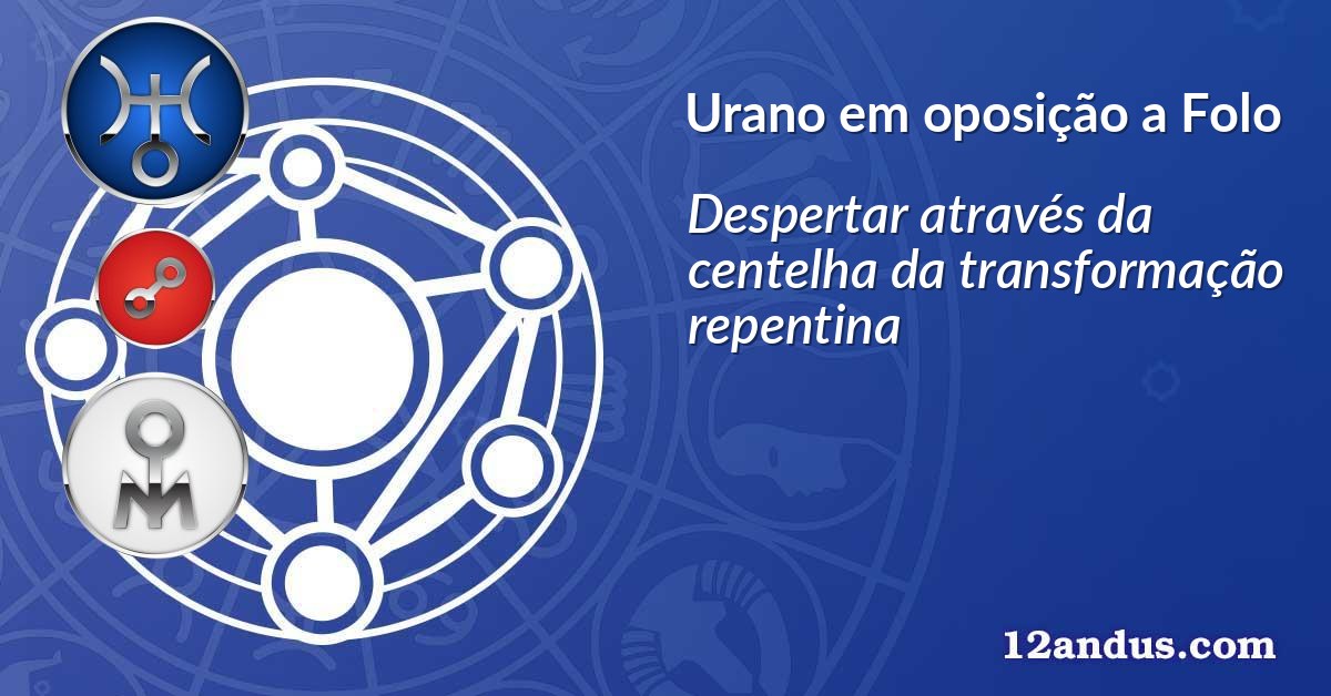 Urano em oposição a Folo