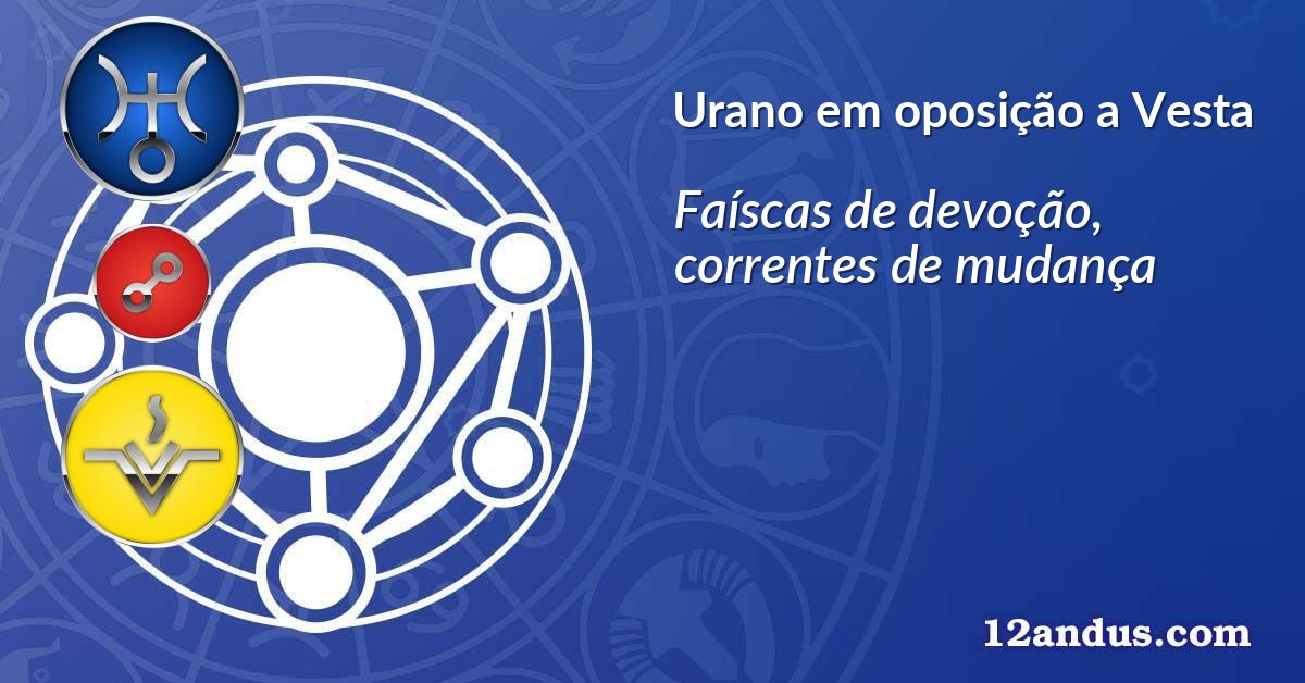 Urano em oposição a Vesta
