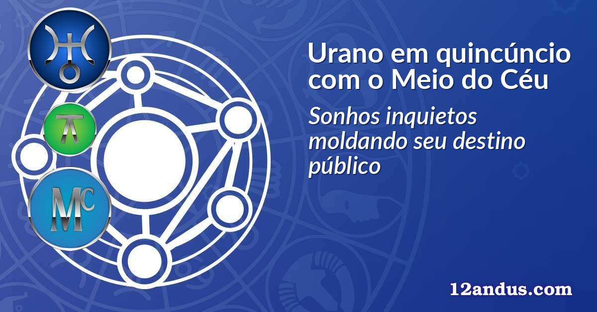 Urano em quincúncio com o Meio do Céu