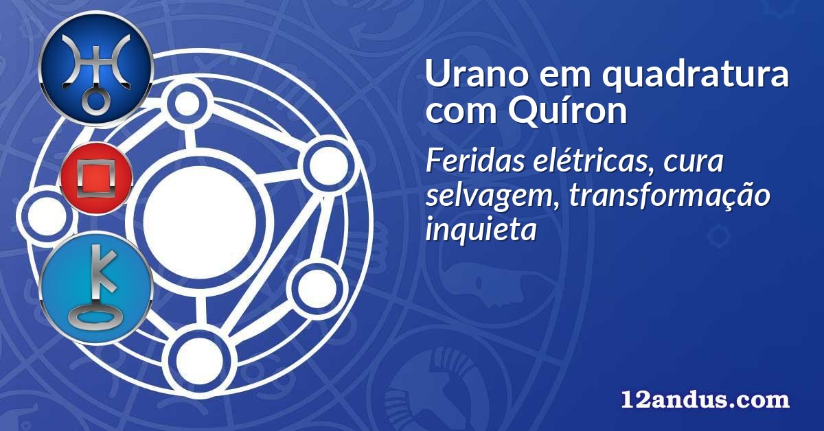 Urano em quadratura com Quíron