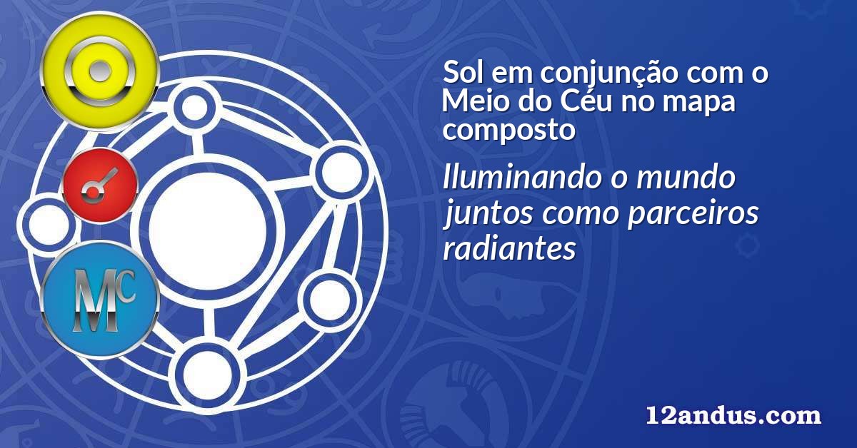 Sol em conjunção com o Meio do Céu no mapa composto
