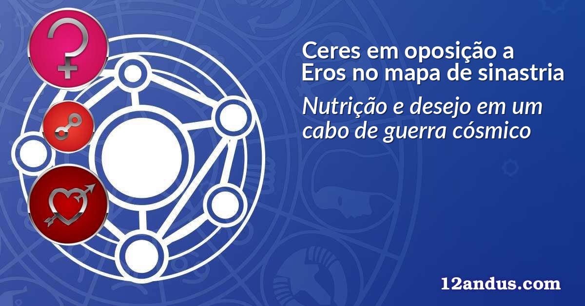 Ceres em oposição a Eros no mapa de sinastria