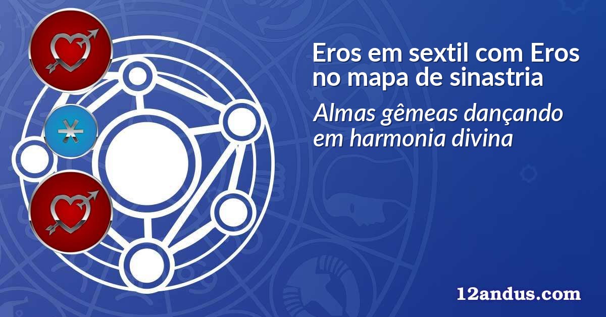 Eros em sextil com Eros no mapa de sinastria