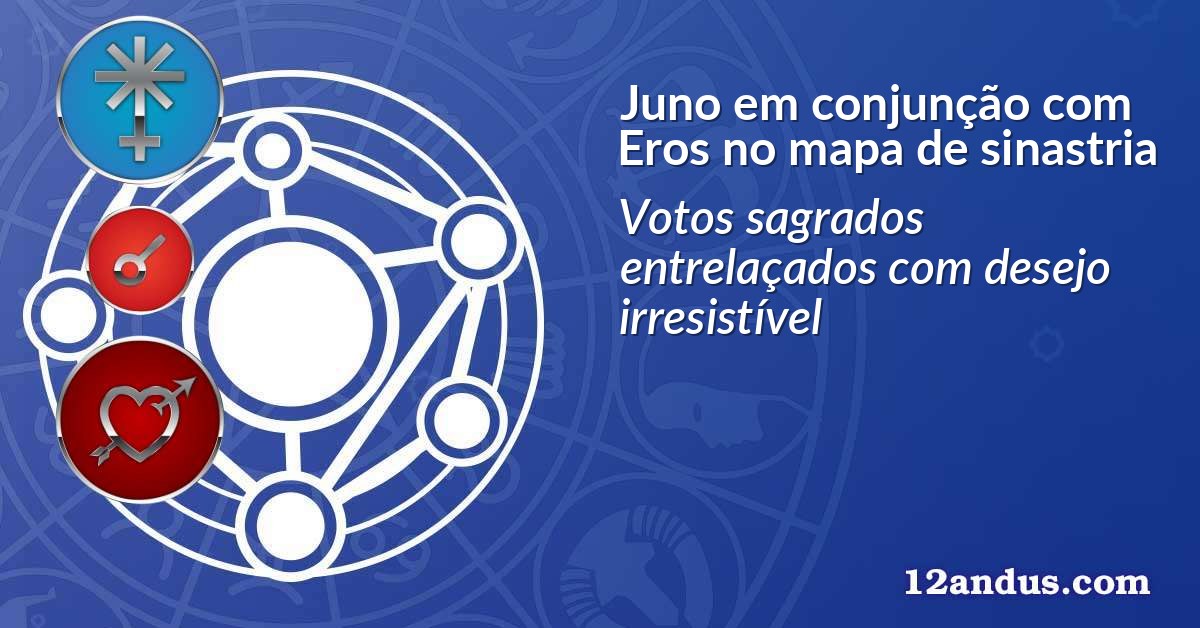 Juno em conjunção com Eros no mapa de sinastria