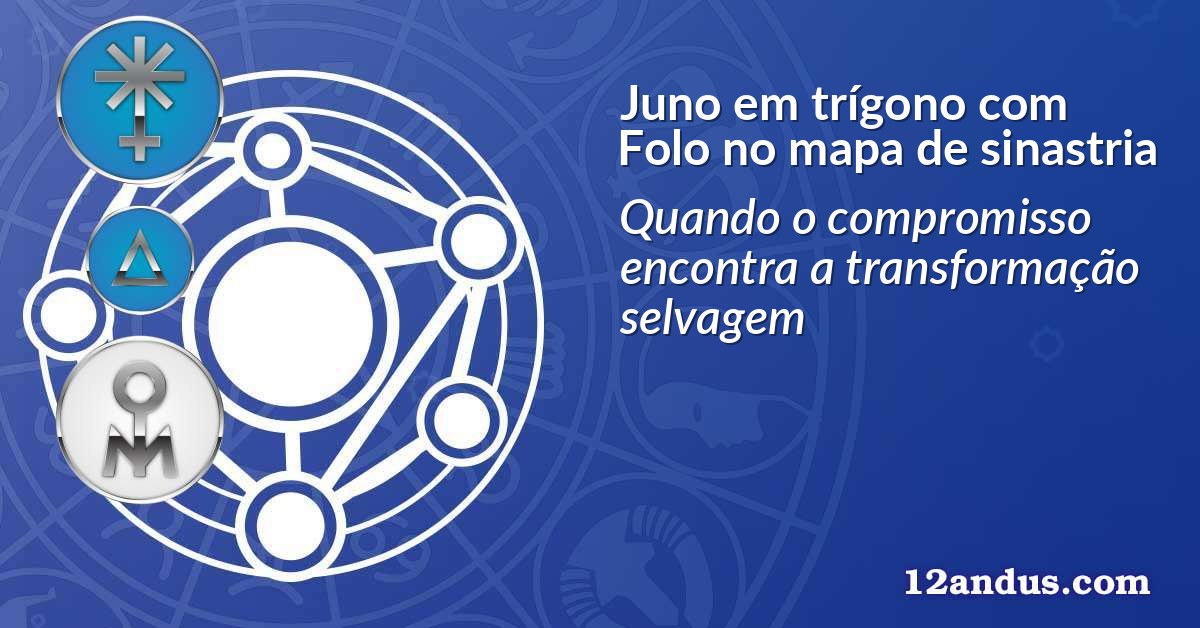 Juno em trígono com Folo no mapa de sinastria