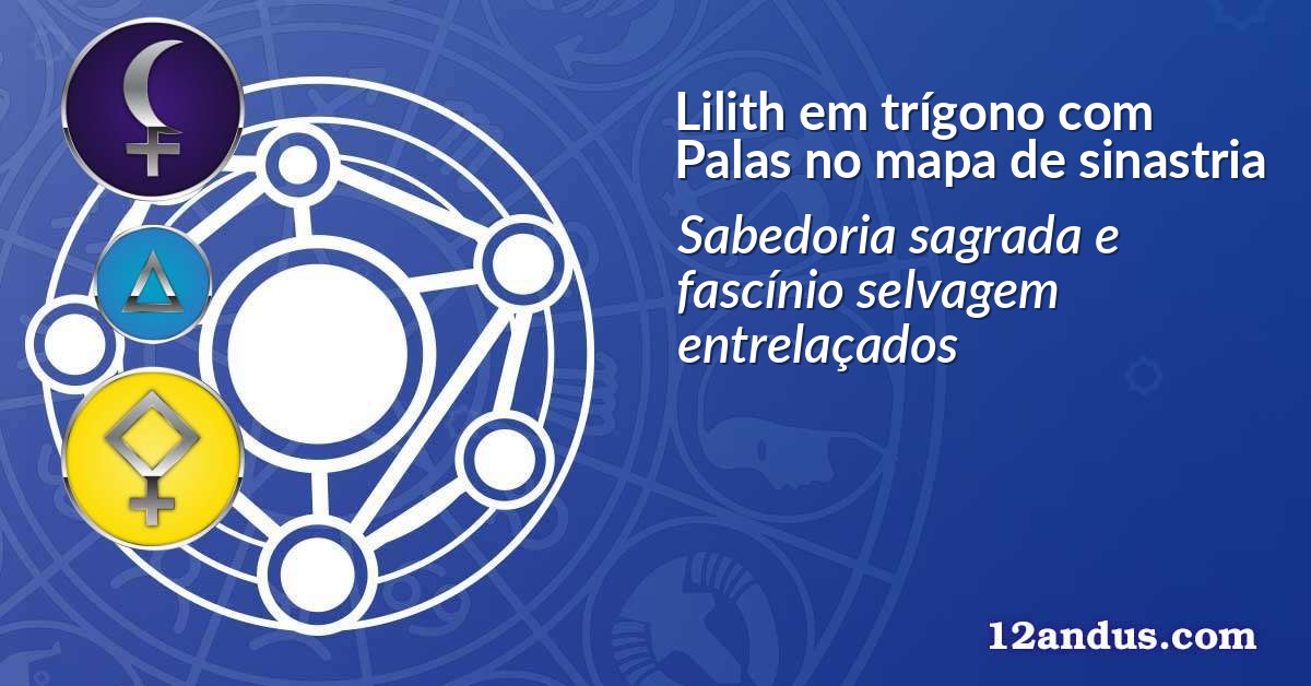 Lilith em trígono com Palas no mapa de sinastria