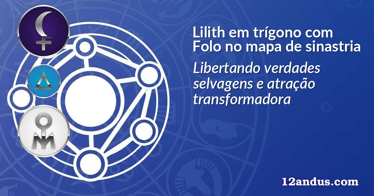 Lilith em trígono com Folo no mapa de sinastria