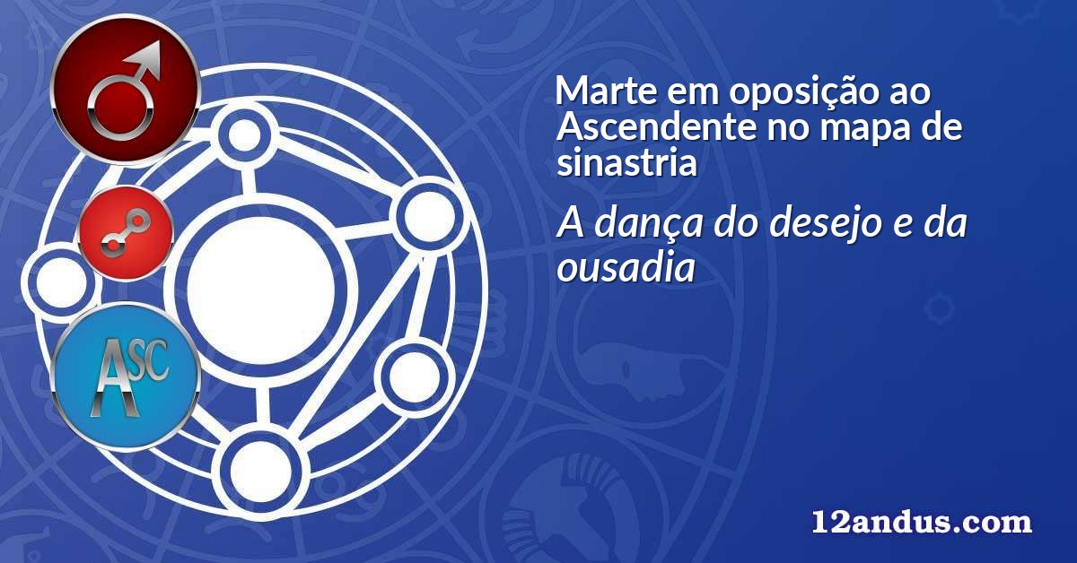Marte em oposição ao Ascendente no mapa de sinastria