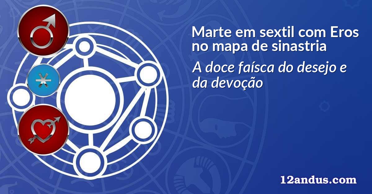 Marte em sextil com Eros no mapa de sinastria