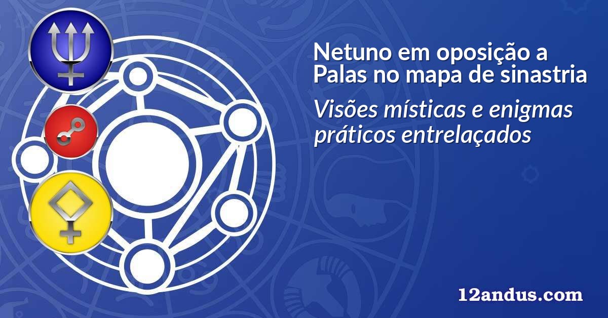 Netuno em oposição a Palas no mapa de sinastria