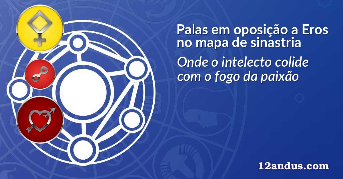 Palas em oposição a Eros no mapa de sinastria