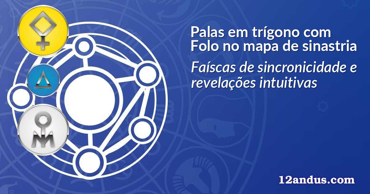 Palas em trígono com Folo no mapa de sinastria