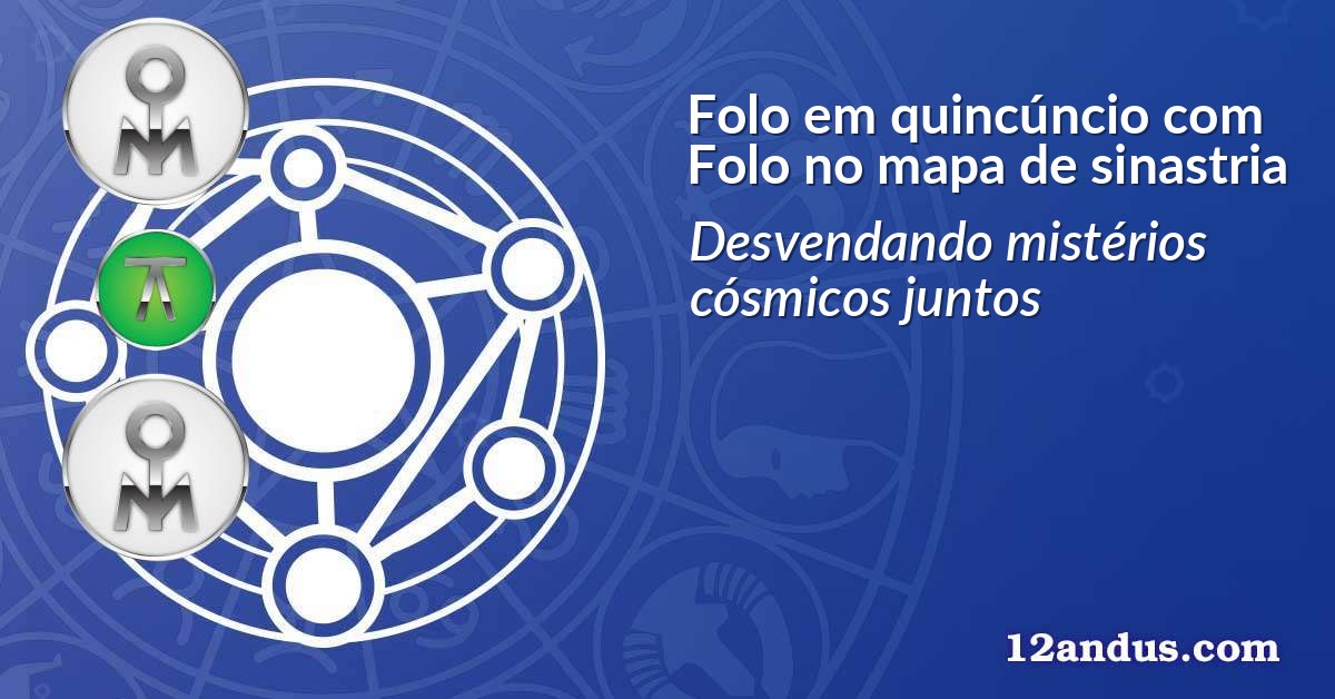 Folo em quincúncio com Folo no mapa de sinastria