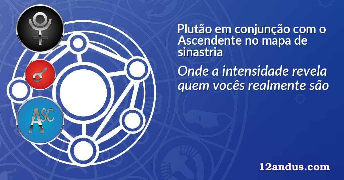 Plutão em conjunção com o Ascendente no mapa de sinastria