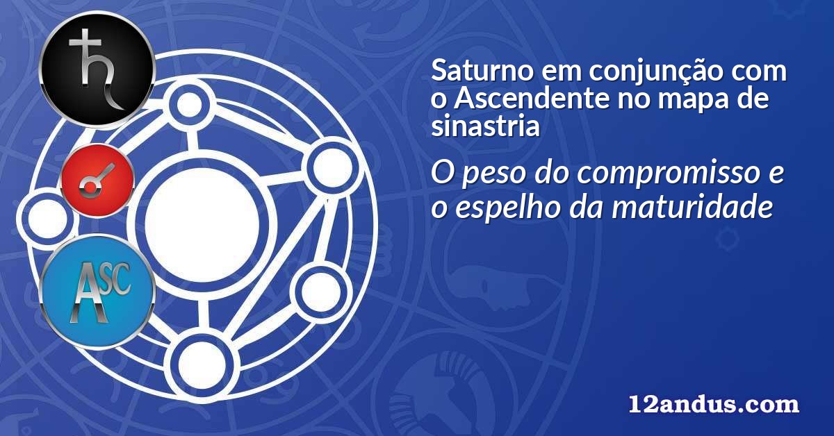 Saturno em conjunção com o Ascendente no mapa de sinastria