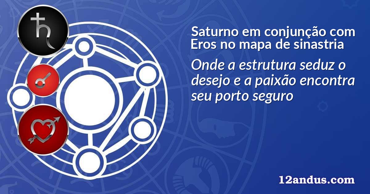 Saturno em conjunção com Eros no mapa de sinastria